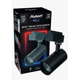 Spot Led Trilho Smart 12w Rgb Colorido Bivolt Pf Neo Avant Preto