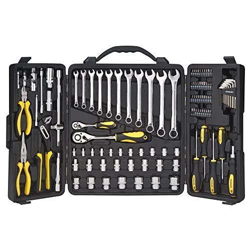 STANLEY Kit de Ferramentas 110 Peças STMT81243 Chave Combinada, Catraca, Alicates