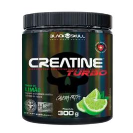 Suplemento em Pó Creatine Turbo Sabor Limão 300g Black Skull
