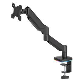 Suporte Monitor Articulado com RGB e Hub USB, Mola de Tensão Ajustável, Passagem Interna de Cabos — 17–34" / até 9 kg