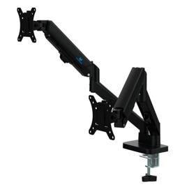 Suporte de Mesa Articulado para 2 Monitores de 17" a 32" Ergofirst, Ajuste com Pistão a Gás