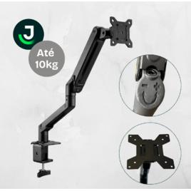 Suporte para Monitor Articulado de Mesa 12'' a 32'' Pistão a Gás Braço Inclinação E Giro 360° | Suporte Vesa Universal - Jhamba