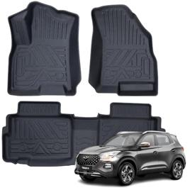 Tapete Automotivo Bandeja 3D em Borracha TPO para Chery Tiggo 5X – Jogo com 3 Peças