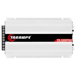 Taramps Modulo Amplificador Ts1200X4 2 Ohms 1200W Potencia Som Automotivo Alto Falante Driver Super Tweeter Entrada RCA 4 Canais Estereo Crossover HPL LPF FULL Conexao Bridge