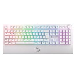 Teclado Mecânico Gamer Husky Anchorage Full Size, RGB, Switch Gateron EF Brown, ABNT2, Branco