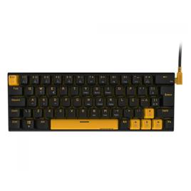 Teclado Mecânico Gamer PCYes Kuromori Black Vulcan, Rainbow, Switch Outemu Red, 60%, ABNT2, Preto, Cinza e Vermelho