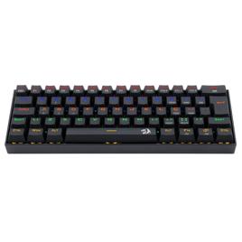 Redragon TECLADO GAMER MECANICO LAKSHMI RAINBOW PRETO SWITCH MARROM ABNT2