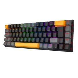 Teclado Mecânico K500-b68 Switch Red Hot Swapp Machenike Preto E Cinza ABNT2