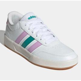 Tênis Adidas Breaknet Feminino - Branco+Salmão
