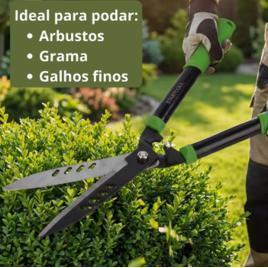 Tesoura Jardinagem 54cm Poda Jardim Galhos Cabo Emborrachado