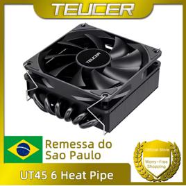 Teucer ut45 cpu cooler tdp 150w 6 tubo de calor 45mm