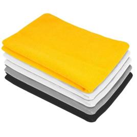 Toalha De Microfibra, 30 Cm X 40 Cm, 200 G/M² (Gsm), Jogo Com 5 Peças