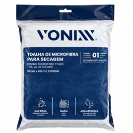 Toalha Microfibra Secagem Automotiva 50x90cm 350GSM Vonixx