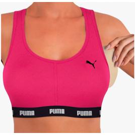 Top Puma C/ Bojo Removível Alta Sustentação Academia Fitness