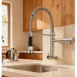 Torneira Cozinha Gourmet Monocomando Parede Extensivel