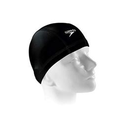 Touca de Natação, Speedo, Xtrafit Cap, Tecido Elástico com Proteção UV e Secagem Rápida, Conforto Anatômico - Preto