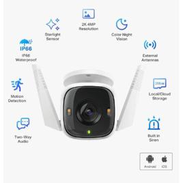 TP-Link Tapo C320 Câmera de Segurança Wifi Colorida IP66