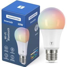 Tramontina Lâmpada Smart LED E27 10W Wi-Fi, 16M Cores, Alexa e Google.