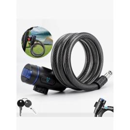 Trava Segurança Cadeado Para Bicicleta Com Suporte Chave