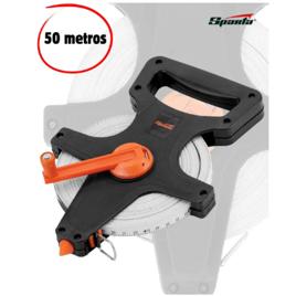 Trena Longa Fibra De Vidro Fita 50m Sparta Pvc Profissional