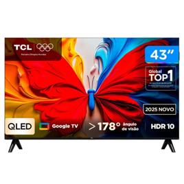 TV 43" TCL Full HD QLED 43S5K Google TV 2 HDMI