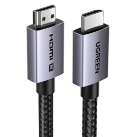 UGREEN Cabo HDMI 2.1 8K 48 Gbps 2 M, Cabo HDMI Alta Velocidade em Alumínio, 4K@240Hz / 120Hz, 8K@60Hz