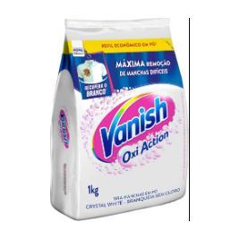 Vanish Oxi Action - Tira Manchas Em Pó, Crystal White, Refil Econômico para roupas brancas, 1 Kg