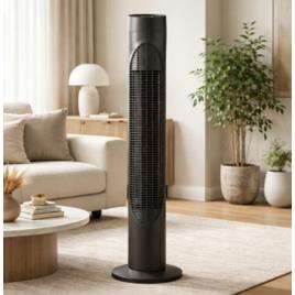 Ventilador Torre Coluna Slim Fix Silencioso Circulador 86cm 16 Cm 60 Preto 127v