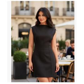 Vestido Feminino Alfaiataria Casual Elegante Modelador
