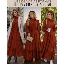 Vestido Longo Feminino Festa Elegante Premium
