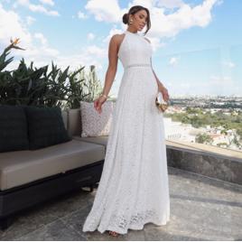 Vestido Noiva Premium Off White Casamento Civil Social Top