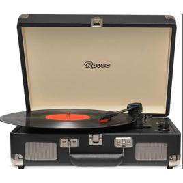 Vitrola Chrome Black com Usb e Bluetooth, Bivolt