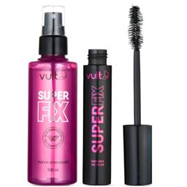 Vult Combo Super Fix: Fixador de Maquiagem 100ml + Máscara de Cílios 10g