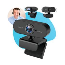 Webcam Camera Casenn Full Hd Zoom 1080p Com Microfone Integrado Entrada USB 2.0 Rotação 360 Graus