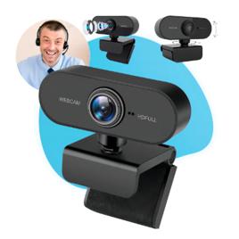 Webcam Camera Casenn Full HD Zoom 1080p com Microfone Integrado