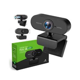 Webcam Full HD 1080p 360° USB com Microfone – Floresta Urbana