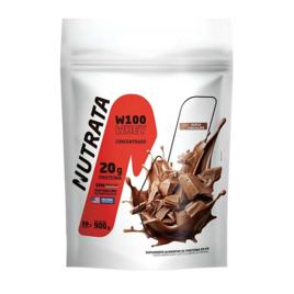 Whey Concentrado Nutrata W100 Doble Chocolate 900g Refil