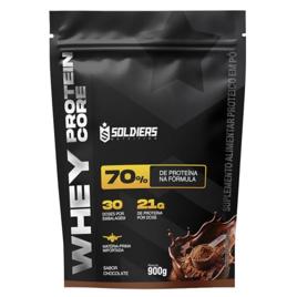 Whey Core Protein Proteínas Pó 900g - Soldiers Nutrition (Chocolate)