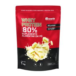 Whey Protein Concentrado 1kg Growth Supplements - Chocolate Branco