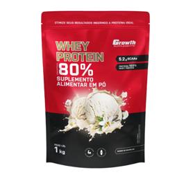 Whey Protein Growth Concentrado 1kg – Sabor Baunilha