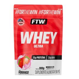 Whey Protein Ultra Refil 900g Sabor Morango - FTW