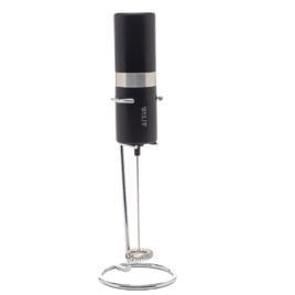 WOLFF - Mixer Elétrico para Bebidas de Aço Inox e Plástico com Suporte - motor potente - serve para bater ovos - misturador