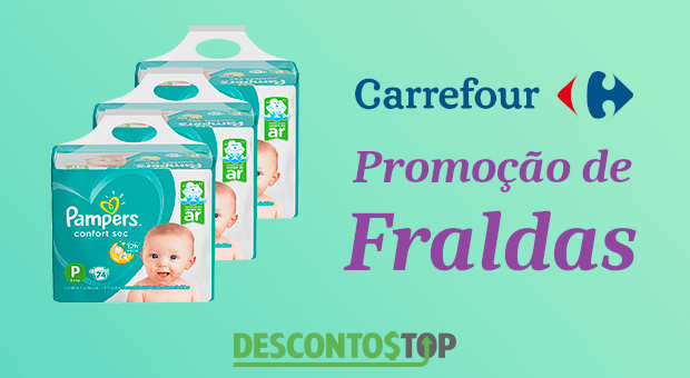 promoção de fraldas pampers no carrefour