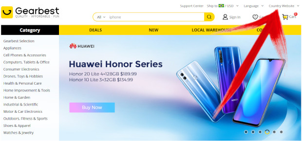 como comprar na gearbest pelo site brasileiro