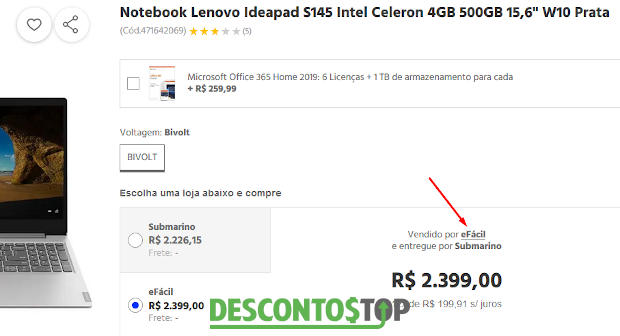 submarino é confiável - parceiro de marketplace