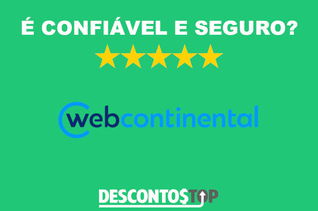 Logo a webcontinental e texto é confiável e seguro