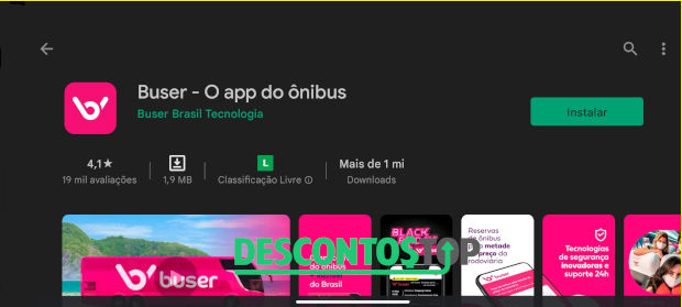 captura de tela APP Buser na Play Store