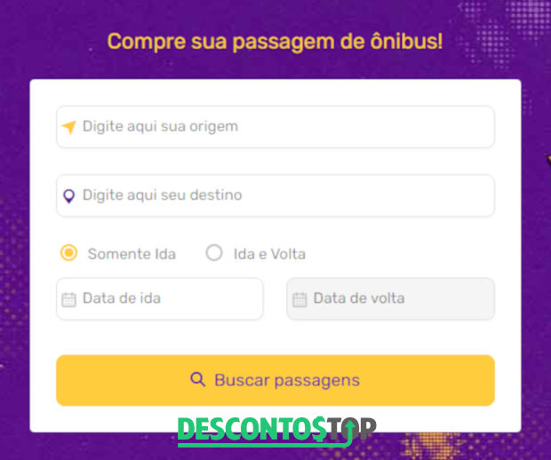 captura de tela site ClickBus