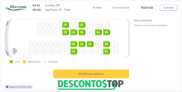 captura de tela site ClickBus