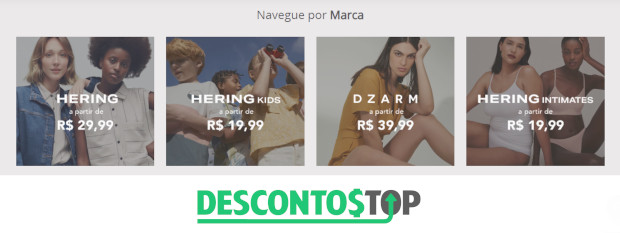 imagem ilustrativa site herring outlet principais marcas vendidas